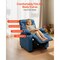 Kids Recliner Chair with Cup Holders Adjustable Backrest and Footrest for Boys Girls